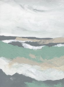 Rustgevende abstracte oceaangolven