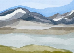 Sereen bergpanorama door Nikita Jariwala