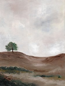 Landschap met een eenzame boom door Nikita Jariwala
