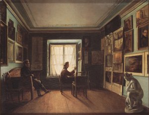 Het atelier van de schilder, 1820s