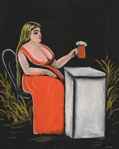 Vrouw met een Bierpul