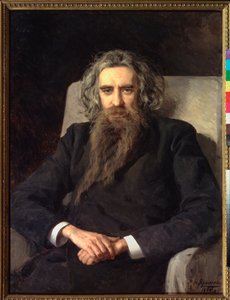 Portret van filosoof en schrijver Vladimir Soloviov (1853-1900) door Nikolai Aleksandrovich Yaroshenko