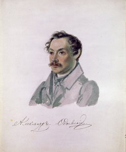 Portret van de dichter en decembrist Graaf Alexander I. Odoevsky