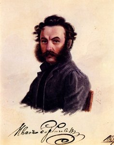 Portret van Decembrist Ivan Horbachevsky 1800-1869, 1837 door Nikolai Alexandrovich Bestuzhev