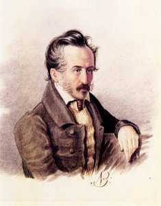 Portret van Decembrist graaf Sergey Volkonsky 1788-1865, 1840s