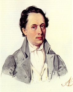 Portret van Leopold Niemirowski 1810-1883, 1843 door Nikolai Alexandrovich Bestuzhev