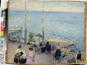 Het Meer van Genève, café