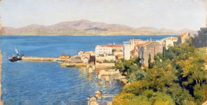 Kust van de Krim door Nikolai Alexandrowitsch Jaroschenko