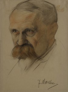 Portret van Julian Marchlewski 1866-1925, begin jaren 1920 door Nikolai Andreevich Andreev