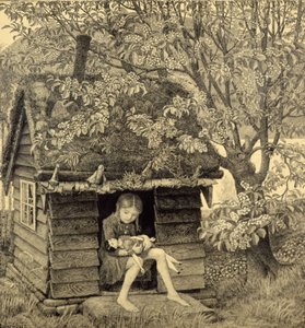 Poppenhuis door Nikolai Astrup