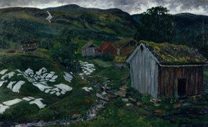 Regenachtige sfeer door Nikolai Astrup