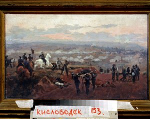 Aanval op de Groene Heuvels - Episode uit de Krimoorlog (1853-1856) door Nikolai Dmitrievich Dmitriev Orenburgsky