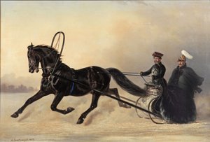 Keizer Nicolaas I op een Winteruitje, 1853
