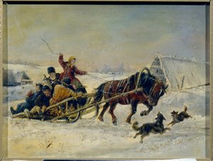 Vastenavond (shrovetide) door Nikolai Egorevich Sverchkov