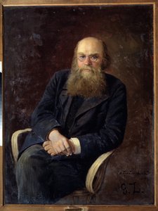 Portret van de schrijver Nikolay N.Zlatovratsky (1845-1911) door Nikolai Karlovich Grandkovsky