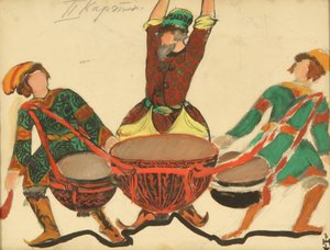 Kostuumontwerp voor de opera Sneeuwmeisje van N. Rimsky-Korsakov, 1919