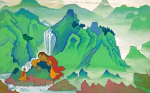 Padma Sambhava, 1924 door Nikolai Konstantinowitsch Roerich