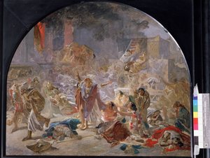 De vernietiging van de tempel van Jeruzalem door Nikolai Nikolajevitch Gay