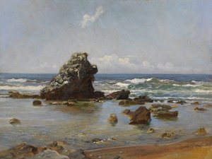 Baai in Livorno door Nikolai Nikolayevich Ge