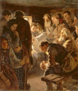 Nieuws van het oorlogsfront door Nikolai P. Bogdanow Bjelski