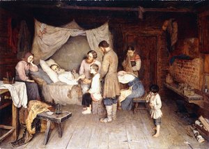 Afscheid door Nikolai Petrovich Bogdanov Belsky