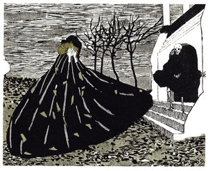 Herfst Illustratie voor het tijdschrift Mir Iskusstva, 1902