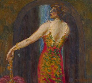 Portret van Evfimia Nosova, née Ryabushinskaya 1881-1960