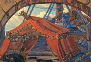 Tristan / Toneel van Roerich door Nikolai Konstantinowitsch Roerich