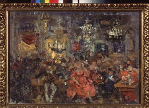 Een taverne door Nikolaj Nikolaevic Sapunov