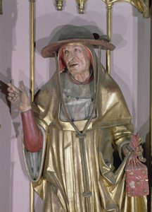 Het Isenheim altaarstuk, Sint Hiëronymus (detail van Sint Hiëronymus) door Nikolaus Hagenauer