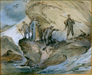 Wandelen over de Hardanger gletsjer door Nils Bergslien