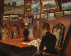 Hun huis in Kopenhagen (de vrouw) door Nils Hansteen