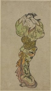 Een danser door Nishikawa Sukenobu