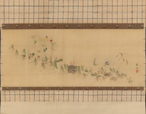 Processie van insecten, 19e eeuw door Nishiyama Kan