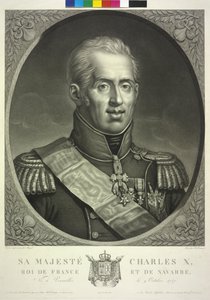 Koning van Frankrijk Karel X door Noel Francois Bertrand