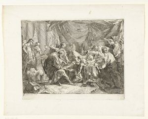 De dood van Antiochus door Noel Halle