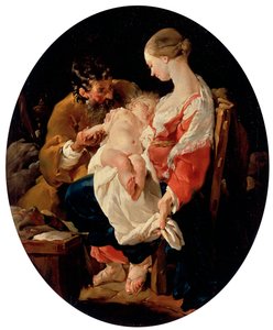 De Heilige Familie, 18e eeuw door Noel Halle