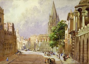 De hoofdstraat, Oxford door Noel Harry Leaver