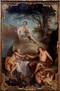 Venus, Bacchus en Liefde door Noel Nicholas Coypel