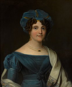 Lady Nicolls, vrouw van generaal-majoor Sir Jaspar Nicolls KCB, circa 1827 door Noel Norman Carter