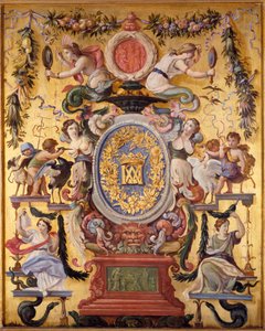 Decoratief paneel uit het kabinet van de meilleraye marechale in het Pavillon de l