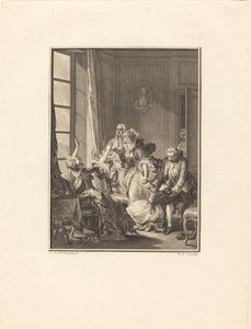 Julie valt flauw in een fauteuil