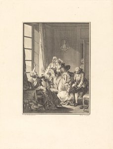 Julie valt flauw in een fauteuil