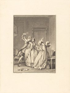 De Klap door Noël Le Mire after Jean Michel Moreau