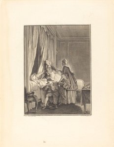 De inenting van de liefde door Noël Le Mire after Jean Michel Moreau