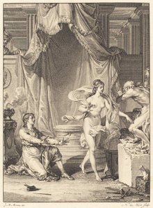 Pygmalion door Noël Le Mire after Jean Michel Moreau