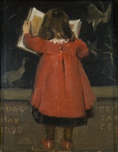 Portret van de dochter van de kunstenaar, Alethea Garstin
