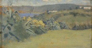 Tangier landschap, c.1885 door Norman Garstin