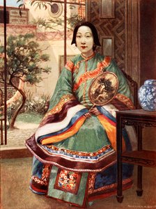 Een Chinese dame door Norman Hardy