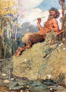 De God en het Riet (kleurenlitho)